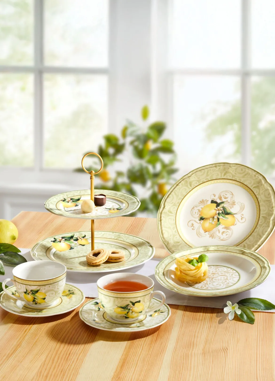 Hochwertige Fine-Bone-China-Porzellan-Serie