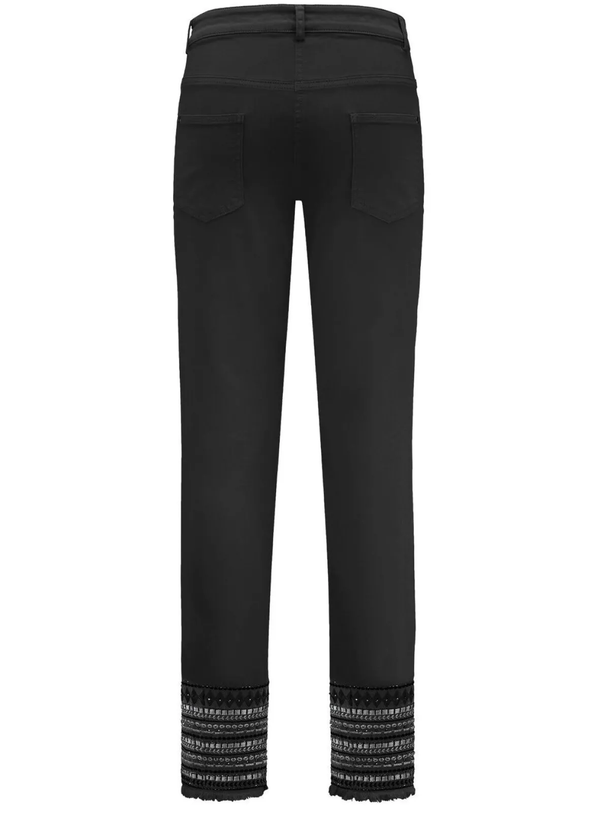 Hose mit aufwendiger Stickerei im Ethno-Stil