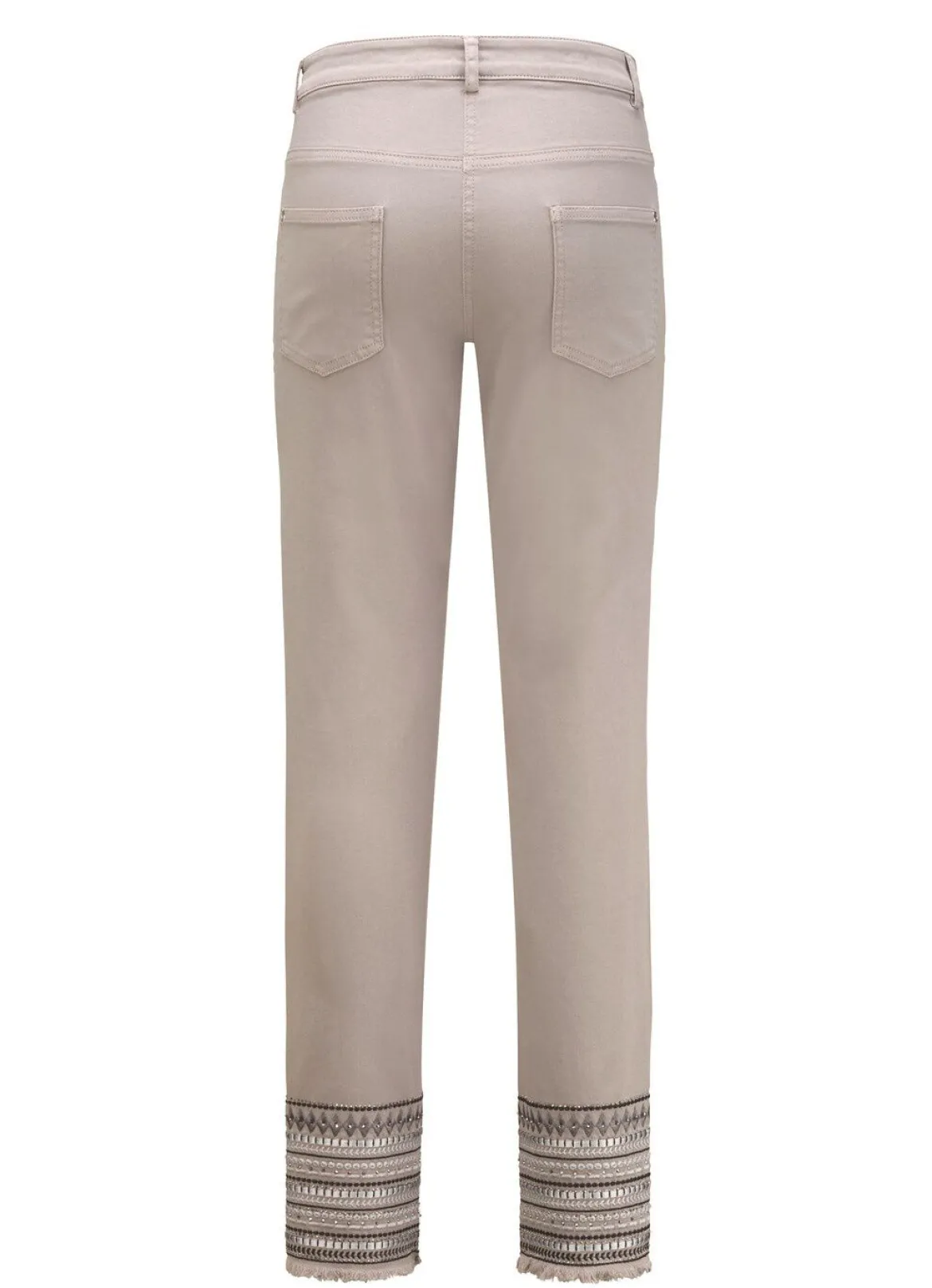 Hose mit aufwendiger Stickerei im Ethno-Stil