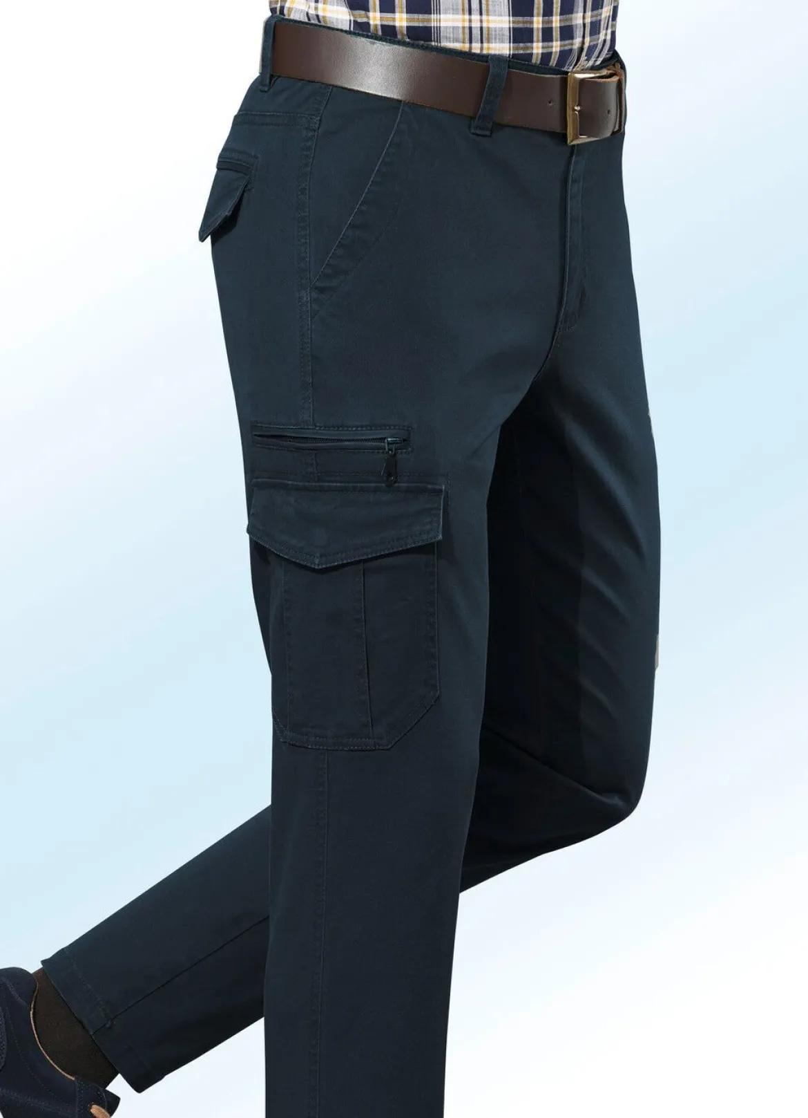 Hose mit Cargotaschen in 3 Farben