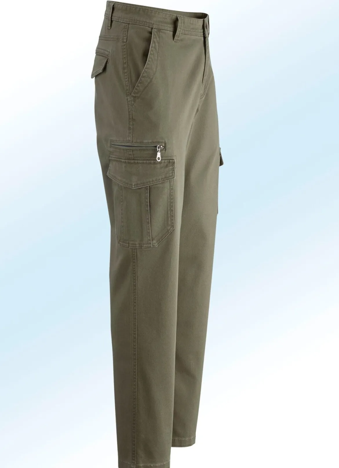 Hose mit Cargotaschen in 3 Farben