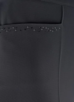 Hose mit funkelndem Perlen- und Glitzersteinchenbesatz