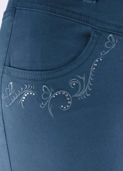 Hose mit funkelnden Glitzersteinchen