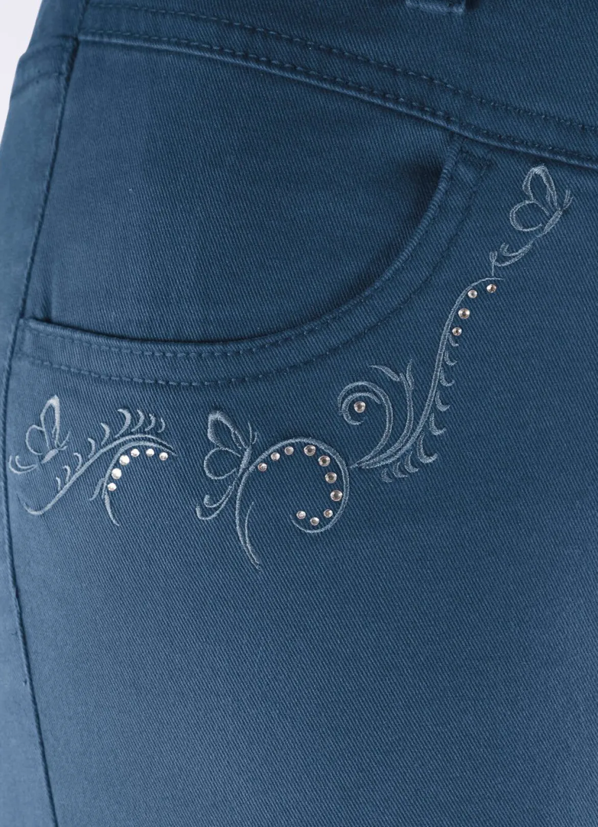 Hose mit funkelnden Glitzersteinchen