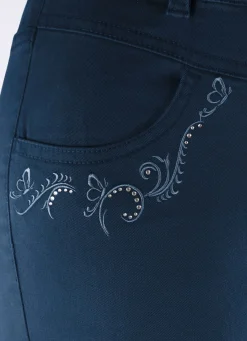 Hose mit funkelnden Glitzersteinchen
