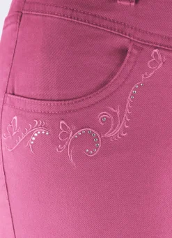 Hose mit funkelnden Glitzersteinchen