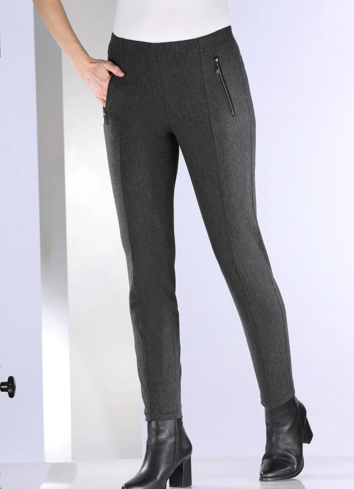 Hose mit Reißverschluss-Taschen