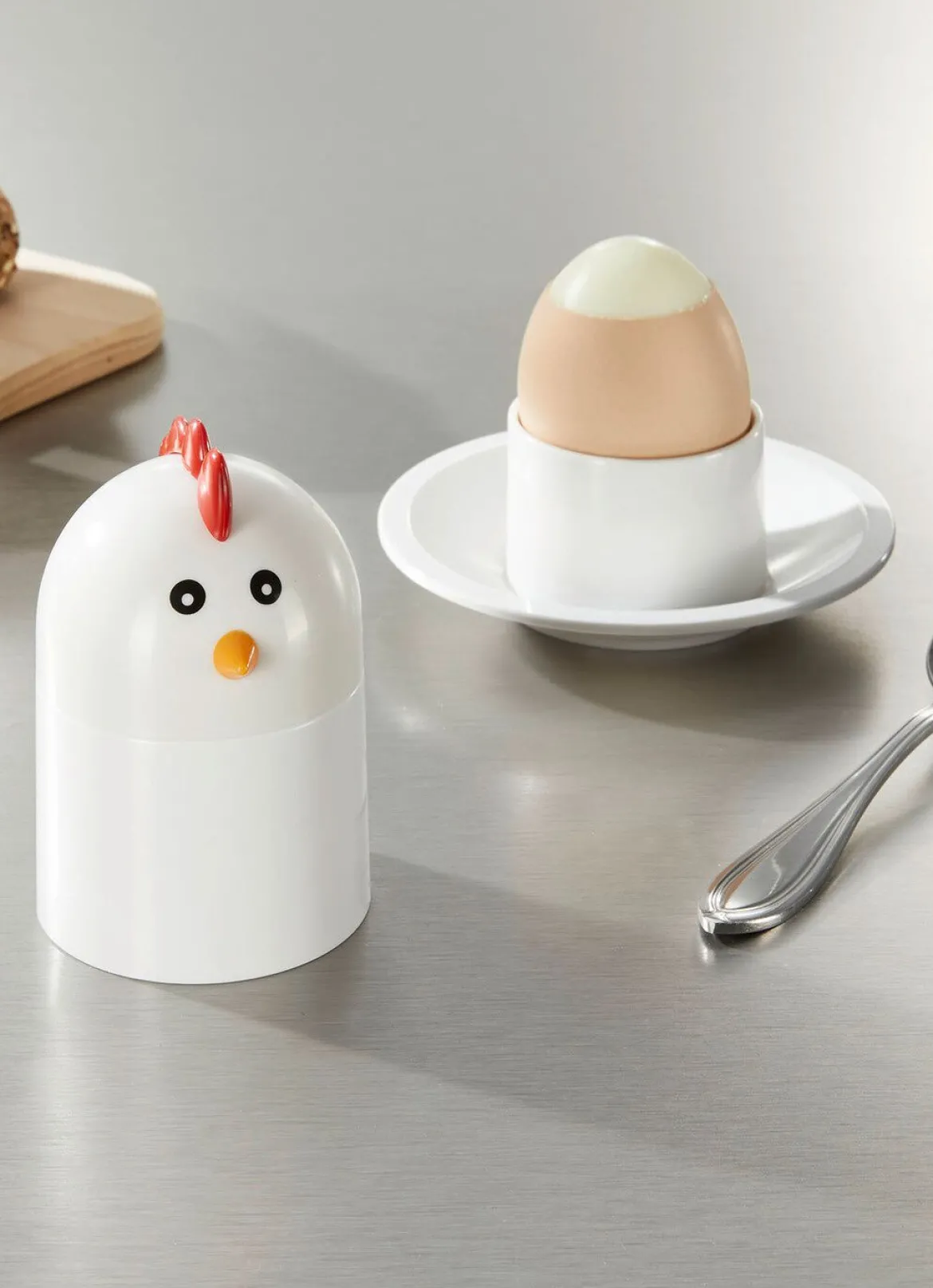 3-in-1 Eierköpfer, Eierbecher und Warmhalter