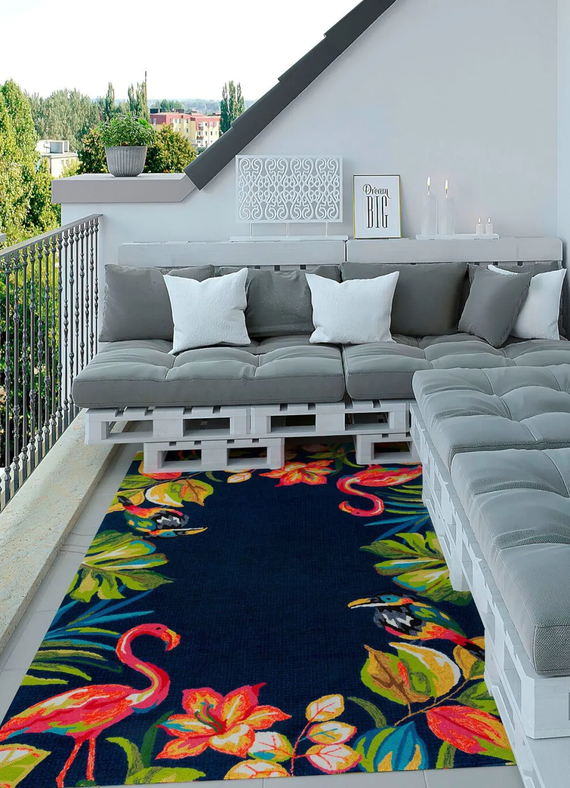 Indoor / Outdoor geeignete Brücke und Teppiche