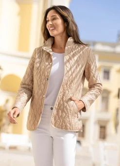 Jacke mit dekorativer Stickereizier