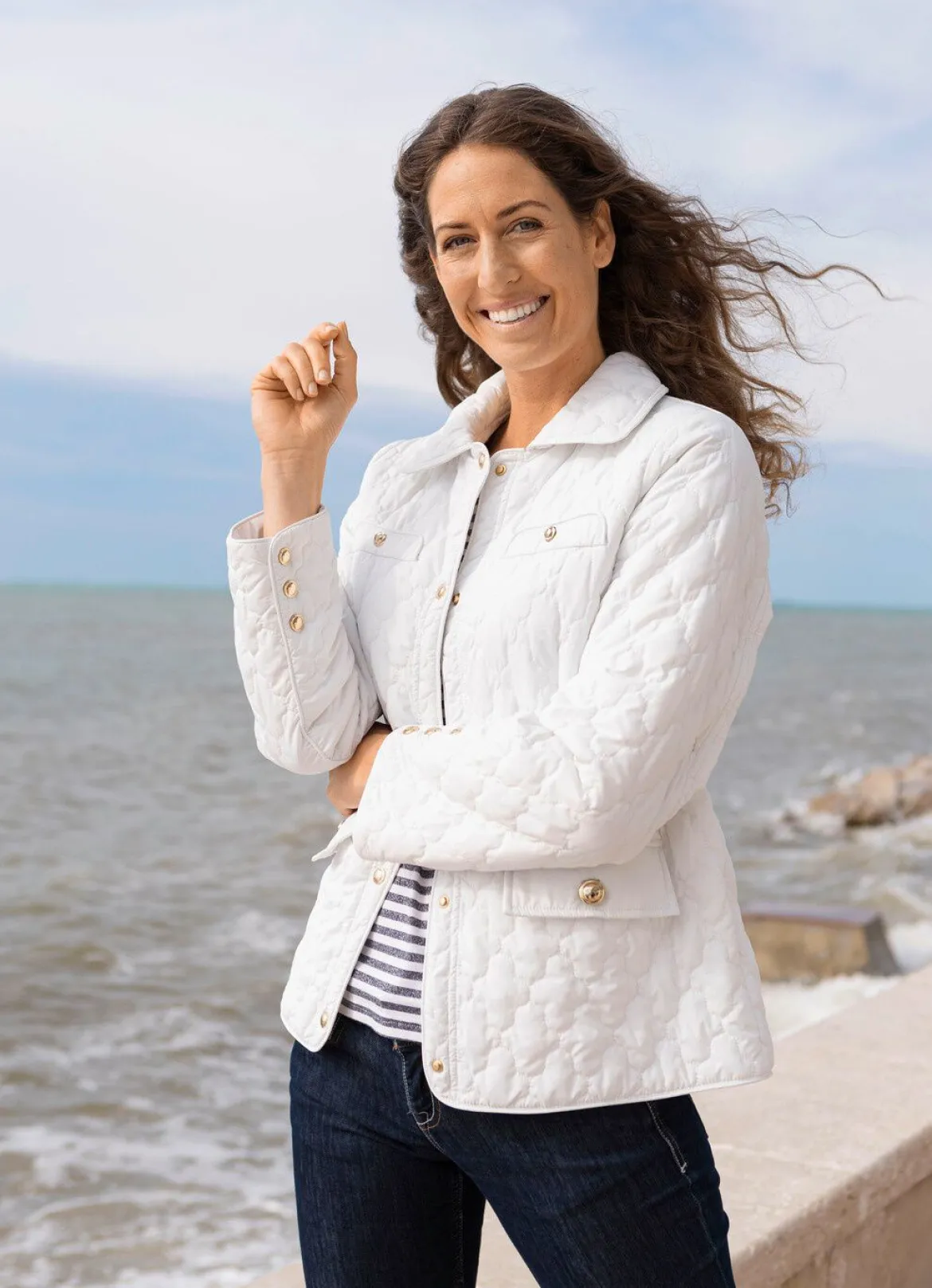 Jacke mit Pattentaschen