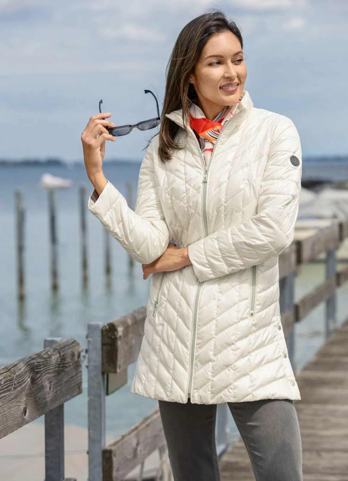 Jacke mit Reißverschlussleiste