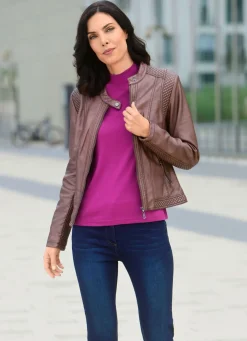 Jacke mit Reißverschlussleiste