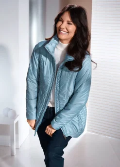 Jacke mit Smokeinsätzen