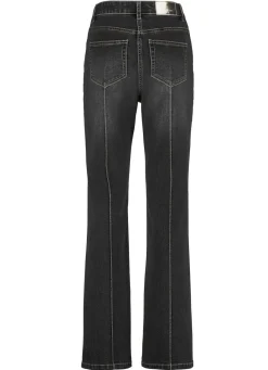 Jeans mit abgesteppten Biesen