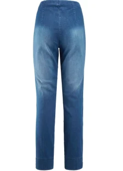 Jeans mit abgesteppten Biesen