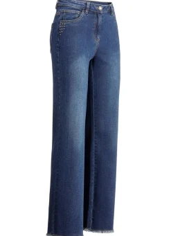 Jeans mit angesagtem Fransensaum