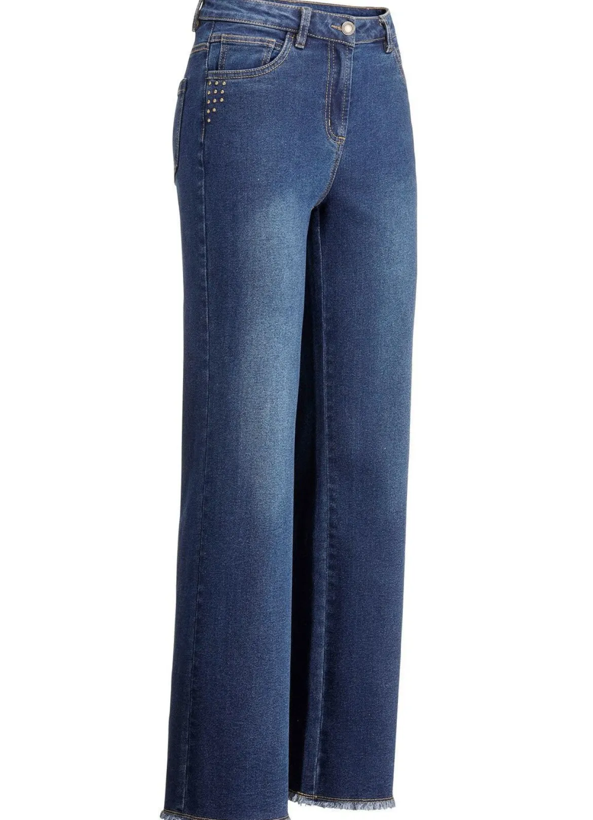 Jeans mit angesagtem Fransensaum