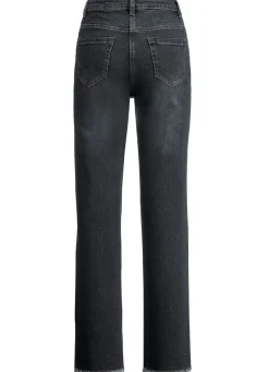 Jeans mit angesagtem Fransensaum