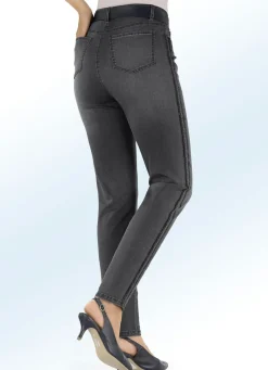 Jeans mit angesagtem Galonstreifen