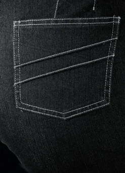 Jeans mit angeschnittenem Bund