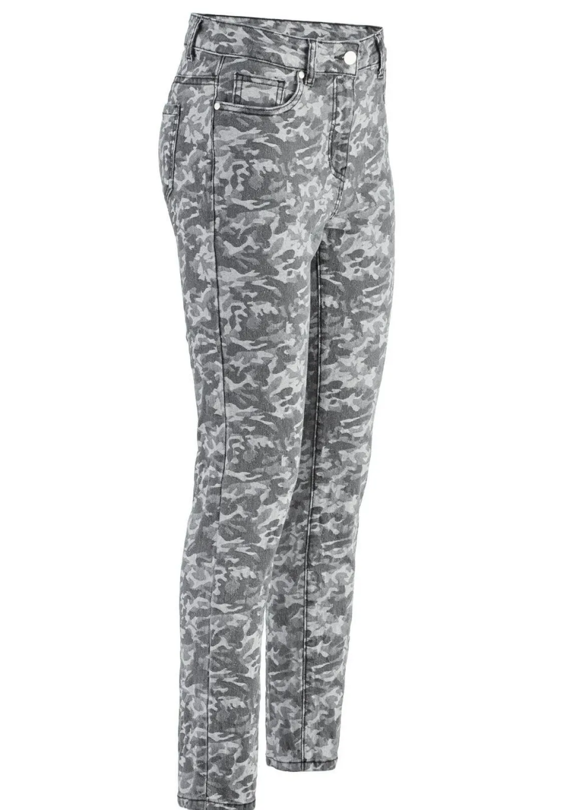 Jeans mit Camouflage-Dessinierung