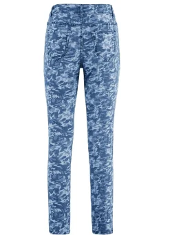 Jeans mit Camouflage-Dessinierung