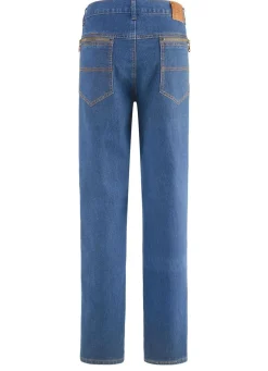 Jeans mit Dehnbundeinsätzen in 3 Farben