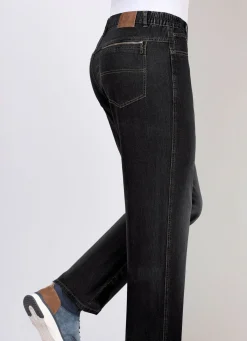 Jeans mit Dehnbundeinsätzen in 3 Farben