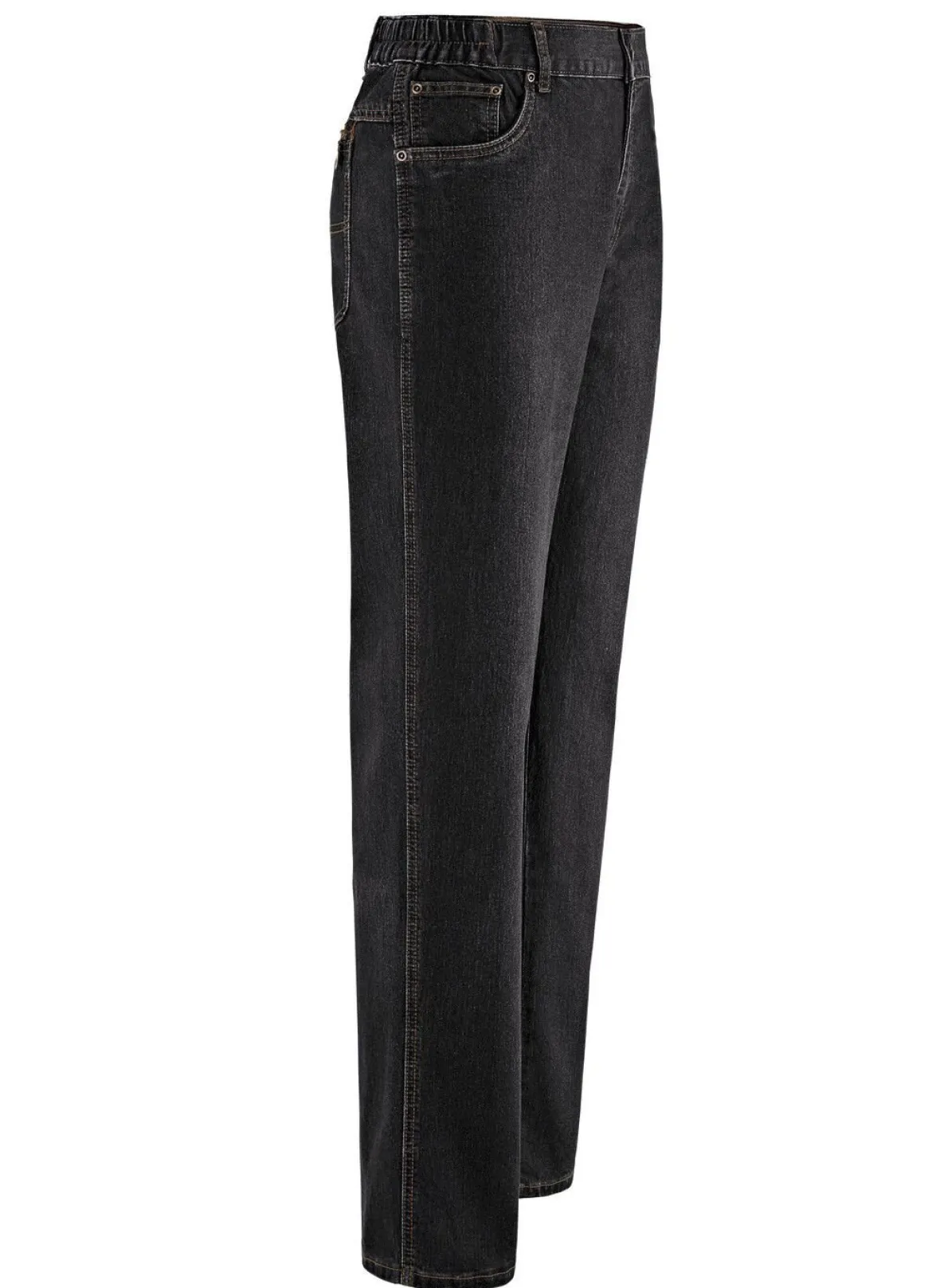 Jeans mit Dehnbundeinsätzen in 3 Farben