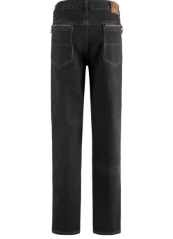 Jeans mit Dehnbundeinsätzen in 3 Farben