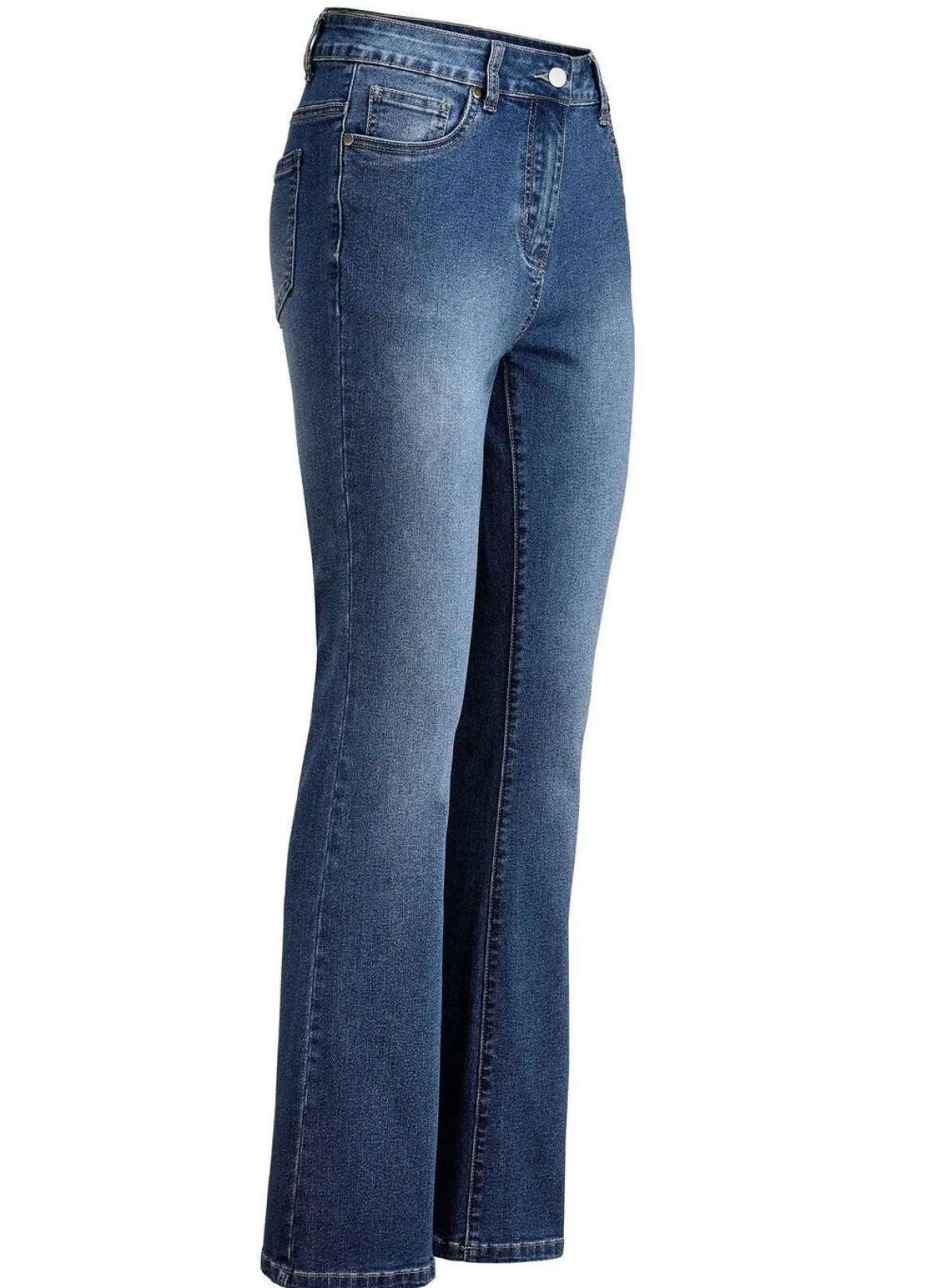 Jeans mit leicht ausgestellter Beinweite