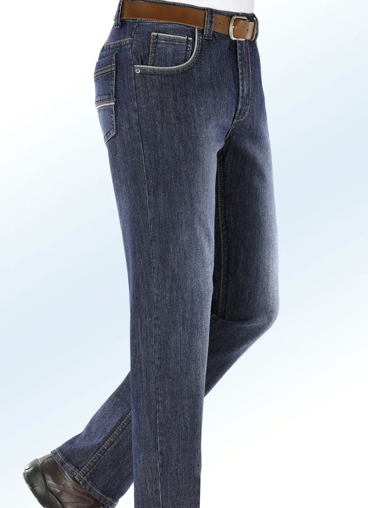 Jeans mit modischen Details in 3 Farben