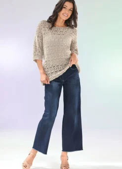 Jeans mit modischer Beinweite