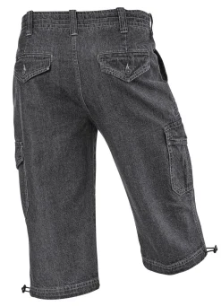 Jeans-Bermudas mit Cargotaschen in 3 Farben