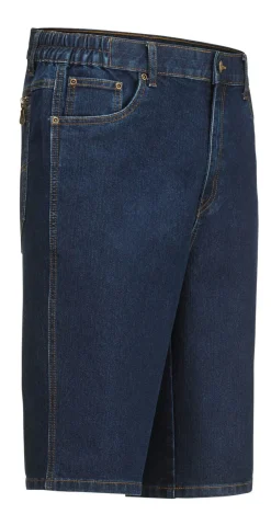 Jeans-Bermudas mit Dehnbundeinsätzen in 3 Farben