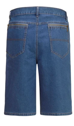 Jeans-Bermudas mit Dehnbundeinsätzen in 3 Farben