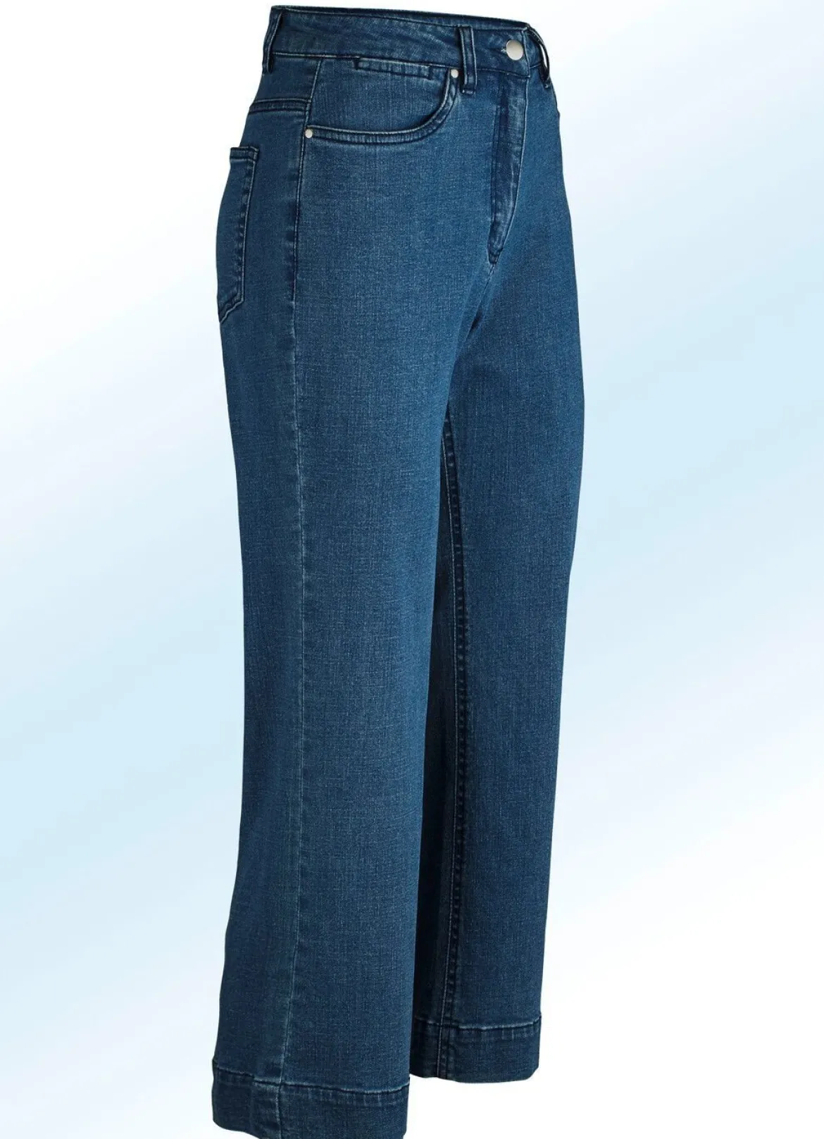Jeans-Culotte in 5-Pocket-Form