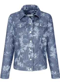 Jeansjacke mit Knopfleiste
