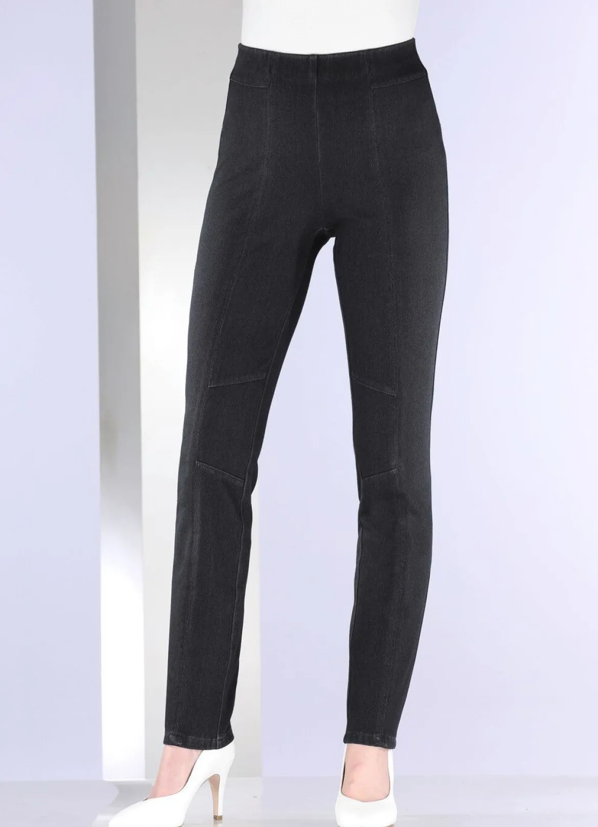 Jersey-Hose in Denim-Optik