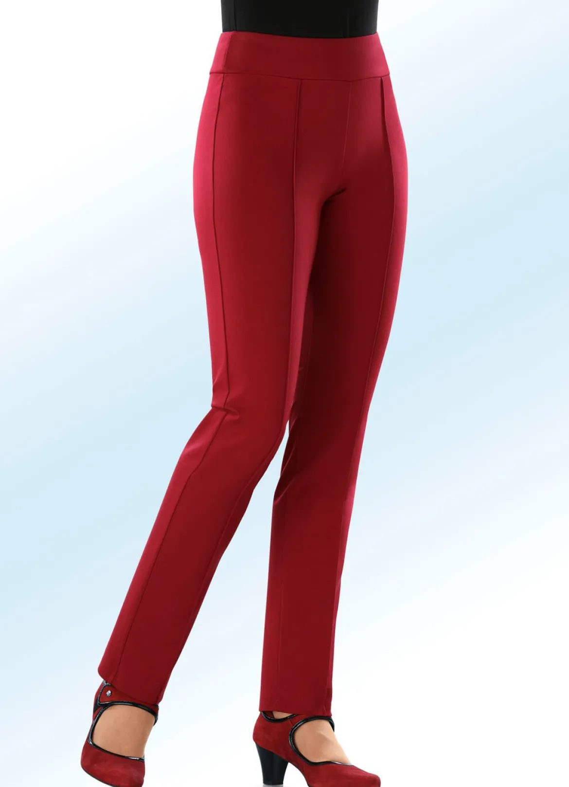 Jerseyhose mit höherem, elastischem Formbund