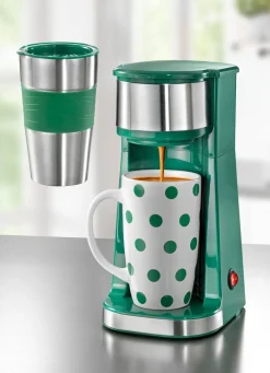 Kaffeemaschine Inkl. Thermo- und Keramikbecher