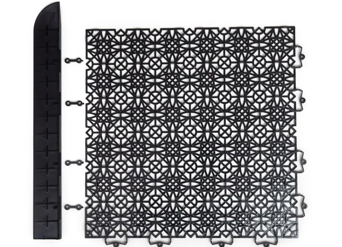 Kanten- und Eckleisten, 2er-Set für Terrassenfliesen