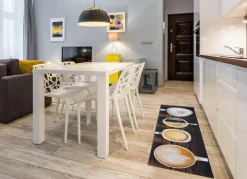 Küchenläufer Kaffeetassen, mit rutschhemmender Rückseite