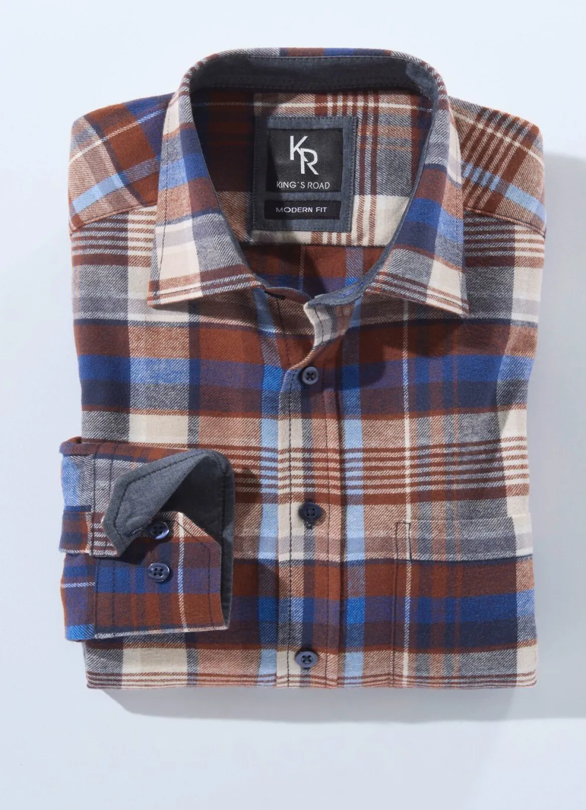 "King's Road"-Flanellhemd in 6 Farben