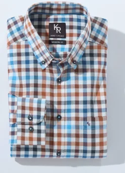"King's Road"-Hemd mit Button-Down-Kragen in 4 Farben