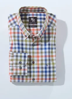 "King's Road"-Hemd mit Button-Down-Kragen in 4 Farben