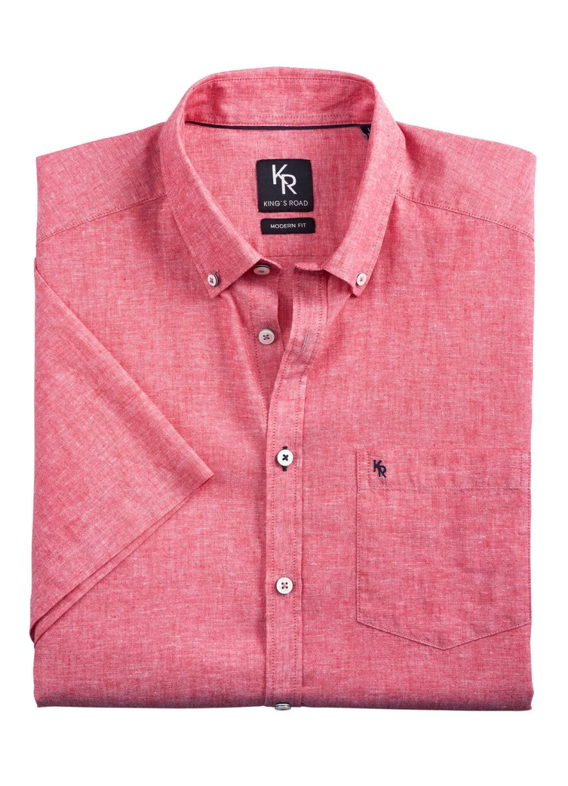 "King's Road"-Hemd mit Button-Down-Kragen in 4 Farben