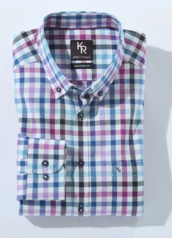 "King's Road"-Hemd mit Button-Down-Kragen in 4 Farben