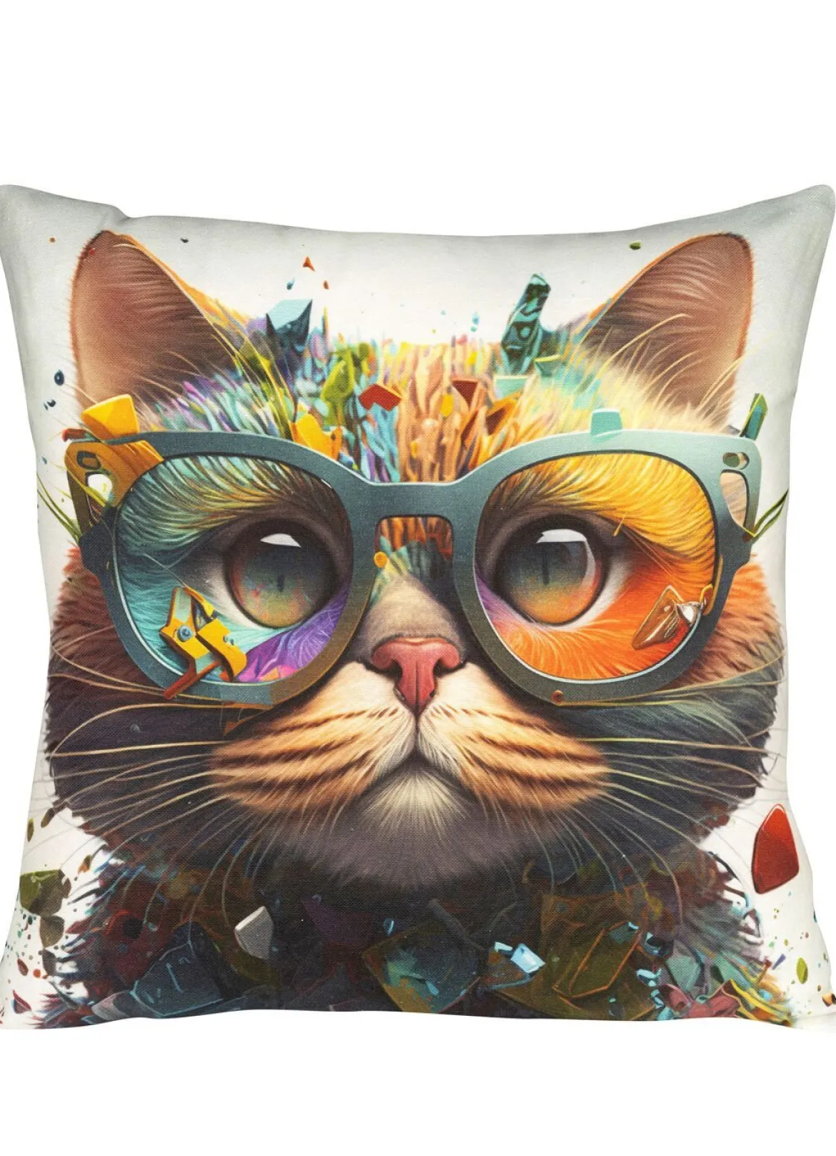 Kissenbezug mit Katzen-Motiv